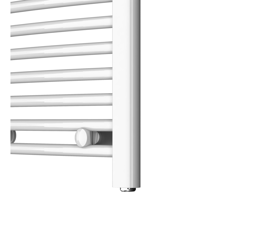 Wit en Chrome AF-UK elektrische handdoek radiator - Quality Heating