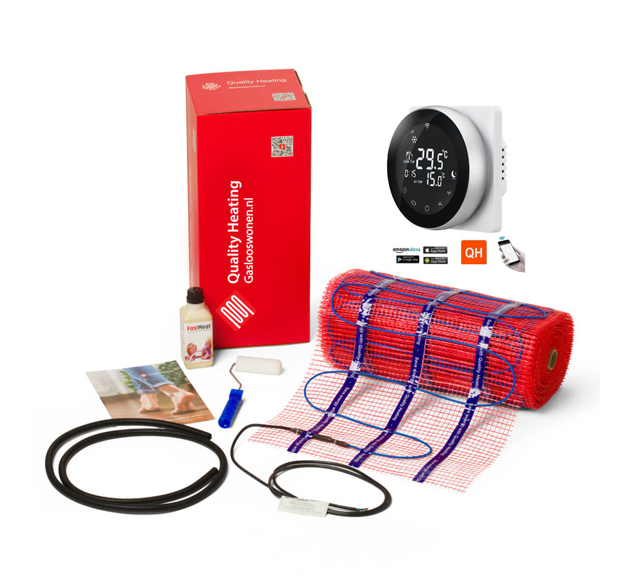 200 Watt mat set inclusief Wifi PRF-80 thermostaat