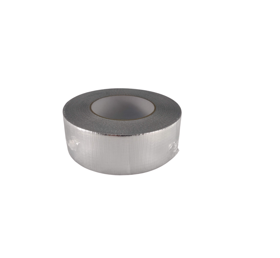 Aluminium tape rol 5 cm breed en 50 meter lengte.