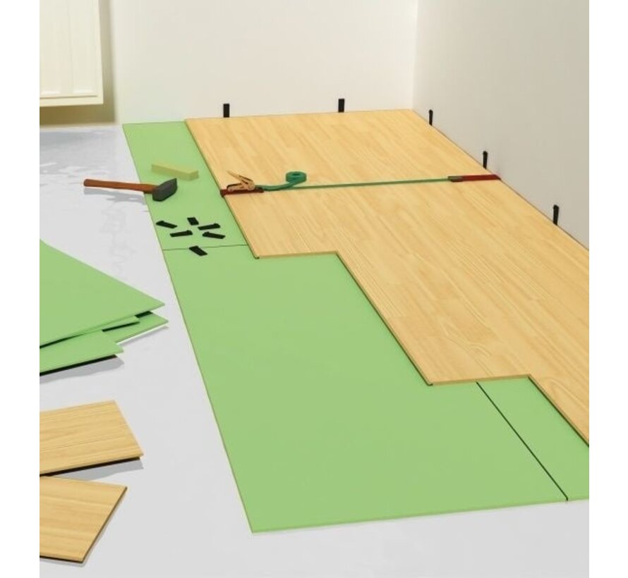 Isolatie XPS plaat ISO74 (hout,parket, tapijt) 5m² per pak