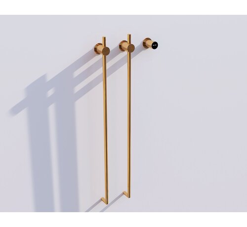 Quality Heating Elektrische handdoek radiator gold met thermostaat L-SR0200-T