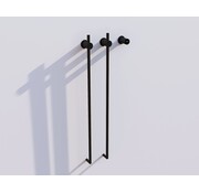 Quality Heating Elektrische handdoek radiator zwart met thermostaat L-SR0200-B