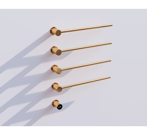 Quality Heating Elektrische handdoek radiator zwart met thermostaat L-SR0200-B - Copy