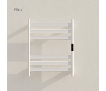 Quality Heating Elektrische handdoek radiator zwart met thermostaat A-CS06G-W