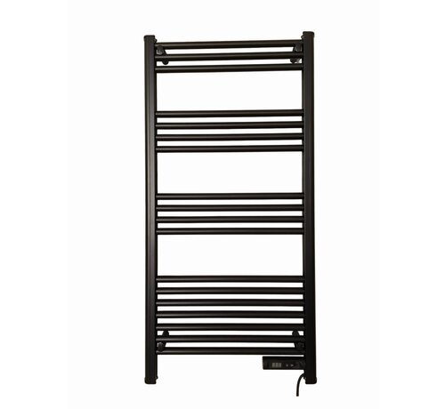 Quality Heating Slimme elektrische handdoekradiator met thermostaat black QH-09G