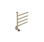 Elektrische handdoek radiator gold met thermostaat