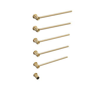 Quality Heating Elektrische handdoek radiator gold met thermostaat L-SR0005-T