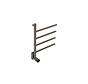 Elektrische handdoek radiator metal look met thermostaat