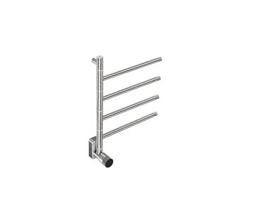 Quality Heating Elektrische handdoek radiator chrome met thermostaat