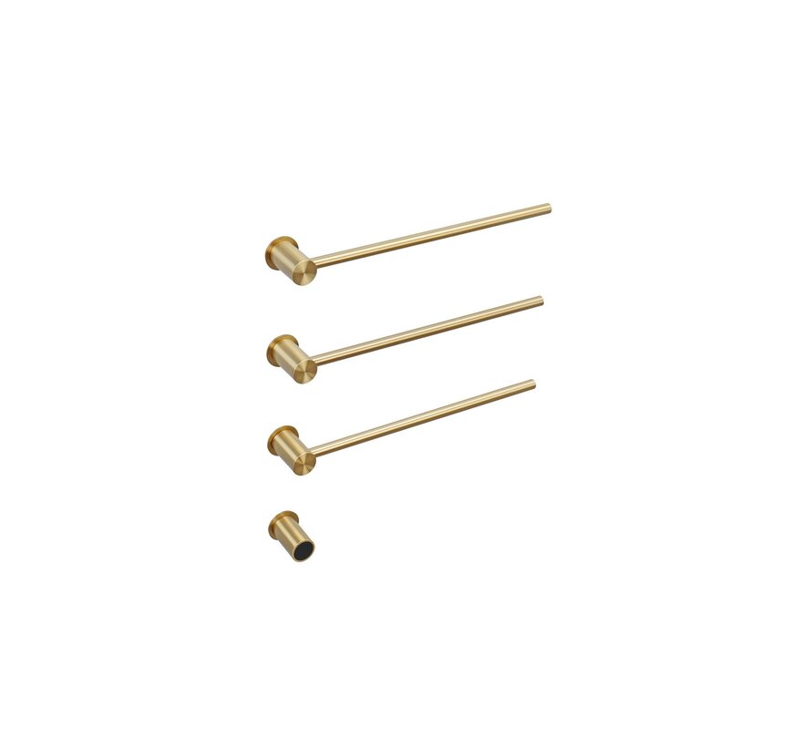 Elektrische handdoek radiator gold met thermostaat L-SR0003-T