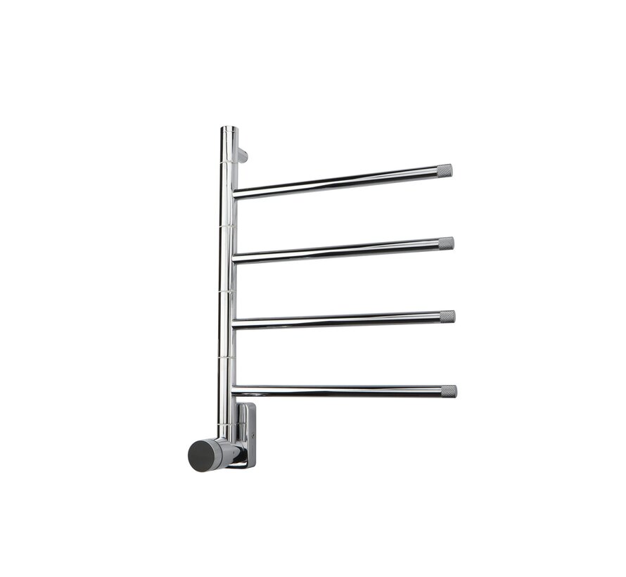 Elektrische handdoek radiator chrome met thermostaat