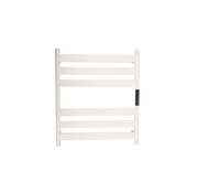 Quality Heating Elektrische handdoek radiator zwart met thermostaat A-CS06G-W