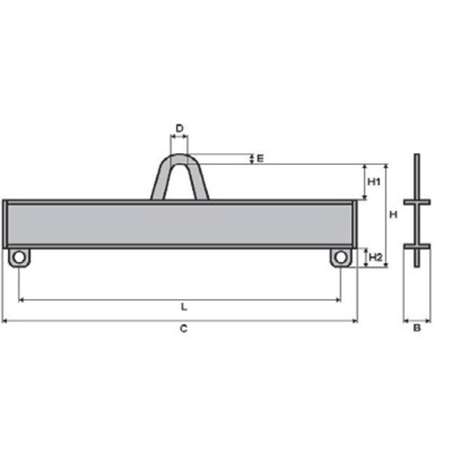 Liftikus traversen met 2 vaste ophangpunten