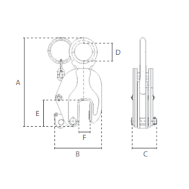 Delta Verticale platenklem
