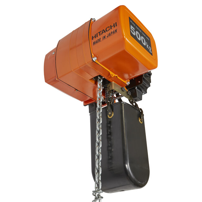 Hitachi elektrische kettingtakels 400 volt 500 kg.
