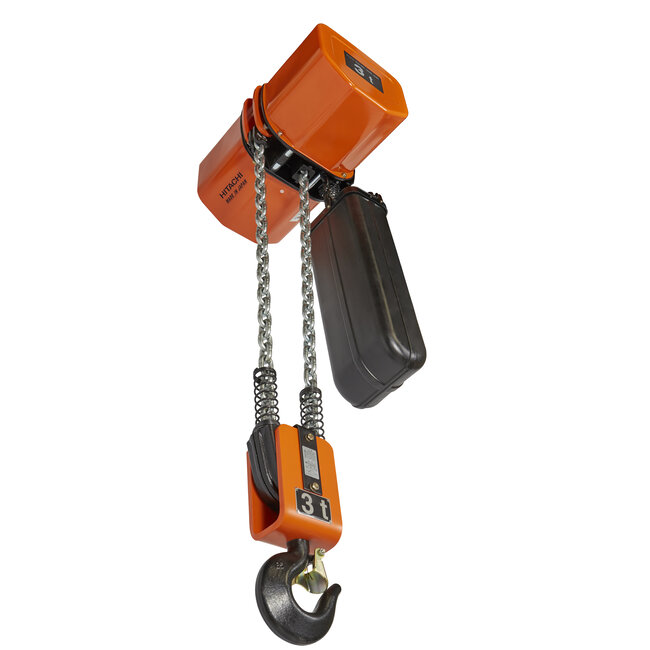 Hitachi elektrische kettingtakels 400 volt 3000 kg.