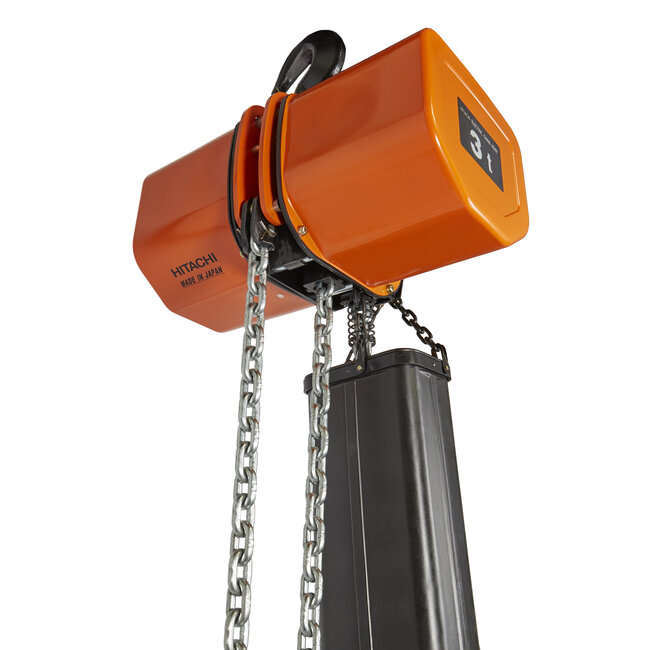Hitachi elektrische kettingtakels 400 volt 3000 kg.