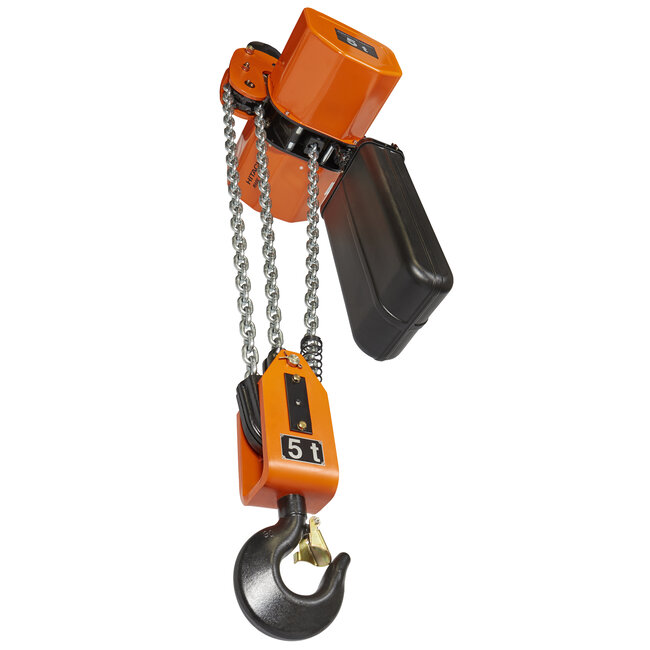 Hitachi Elektrische kettingtakels 400 volt 5000 kg.