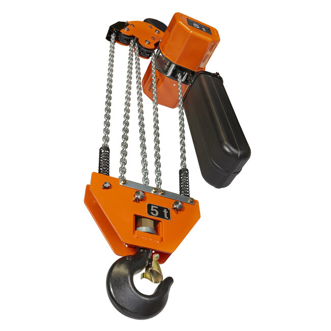 Hitachi Elektrische kettingtakels 400 volt 5000 kg.