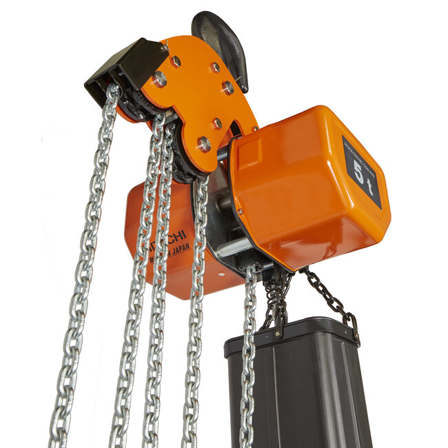 Hitachi Elektrische kettingtakels 400 volt 5000 kg.
