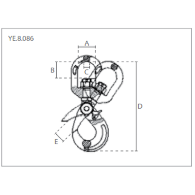 Delta Veiligheids wartelhaken - Grade 80