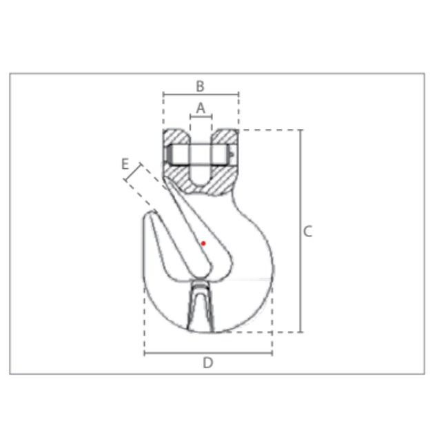 Delta Gaffel inkorthaken