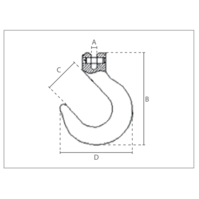Delta Gaffel gieterijhaak