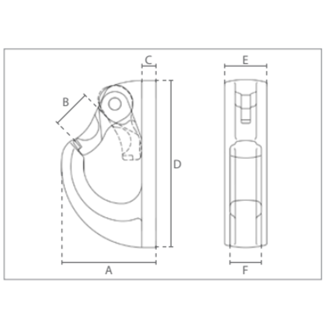Delta Aanlashaken met klep