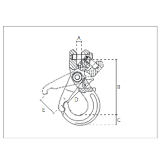 Delta Veiligheids gaffelhaak - Grade100