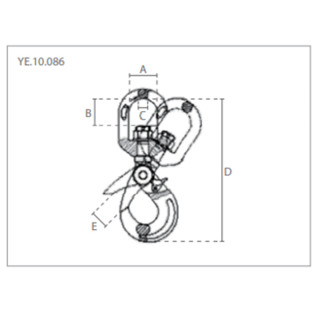 Delta Veiligheids wartelhaken - Grade100