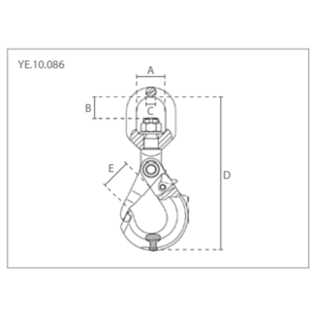 Delta Veiligheids wartelhaken - Grade100
