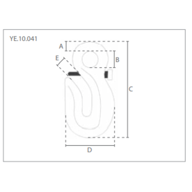 Delta Oog inkorthaken - Grade100