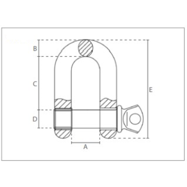 Delta D sluitingen met borstbout