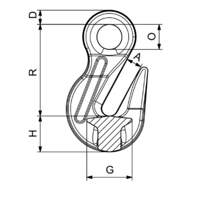 Cartec inkort ooghaak grade 80