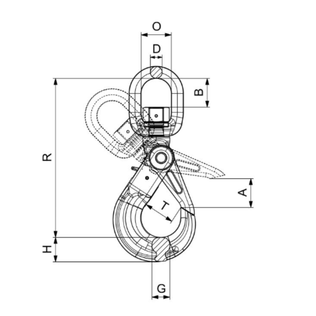 Cartec wartel veiligheidshaak Grade 100