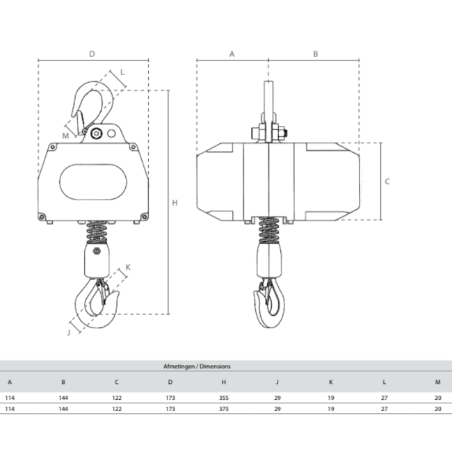 Delta Accu kettingtakel