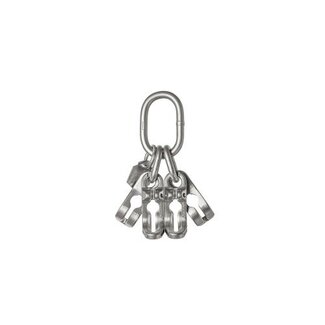 Cromox Topschalm met inkorthaken RVS Grade60 4-sprong