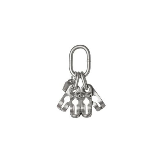 Cromox Topschalm met inkorthaken RVS Grade60 4-sprong