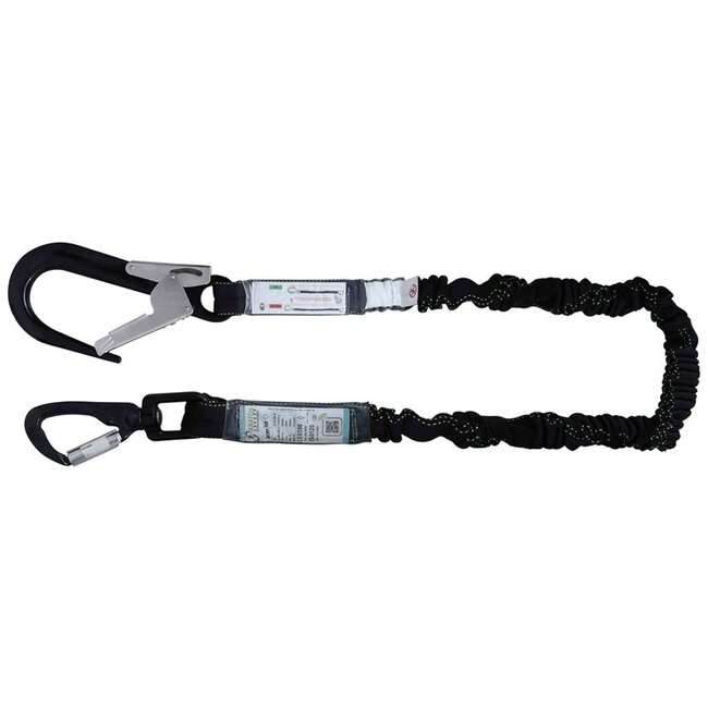 Kratos GRAVITY-S - Uitbreidbare lanyard van 2 m. met in de lanyard geïntegreerde energieabsorber