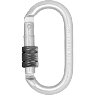 Kratos Stalen karabijnhaak met schroefsluiting - type sleutelslot