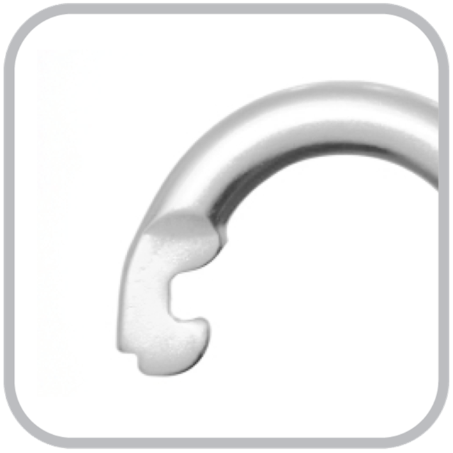 Kratos Stalen karabijnhaak met schroefsluiting en veiligheidsspeld