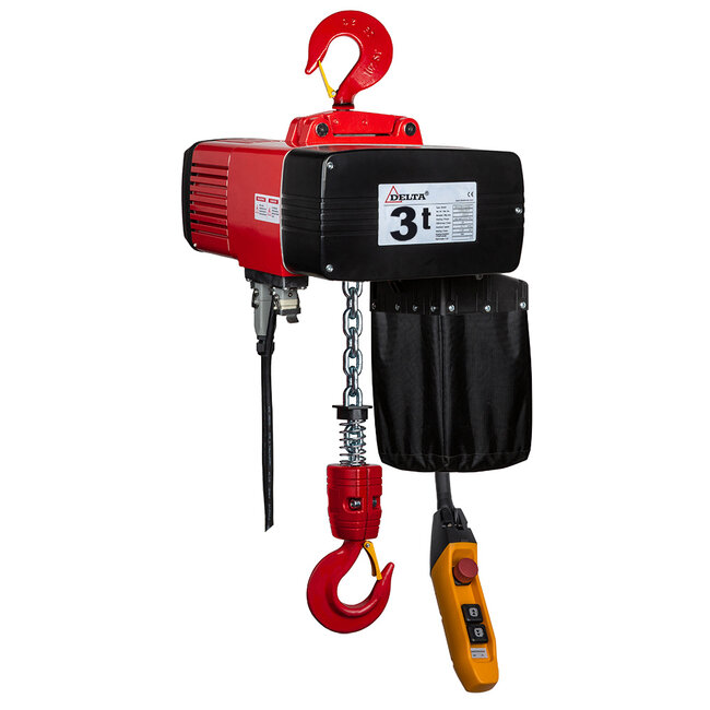 Delta Elektrische kettingtakel Premium DEH - 3000kg. - 1 part - dubbele snelheid