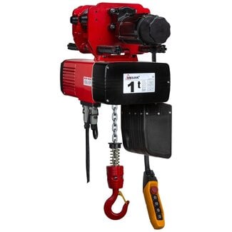Delta Elektrische kettingtakel DEH - met elektrische loopkat -1000kg.