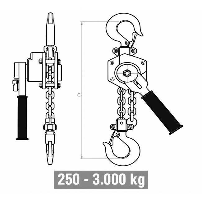 Liftikus Rateltakels - Silverline type LS