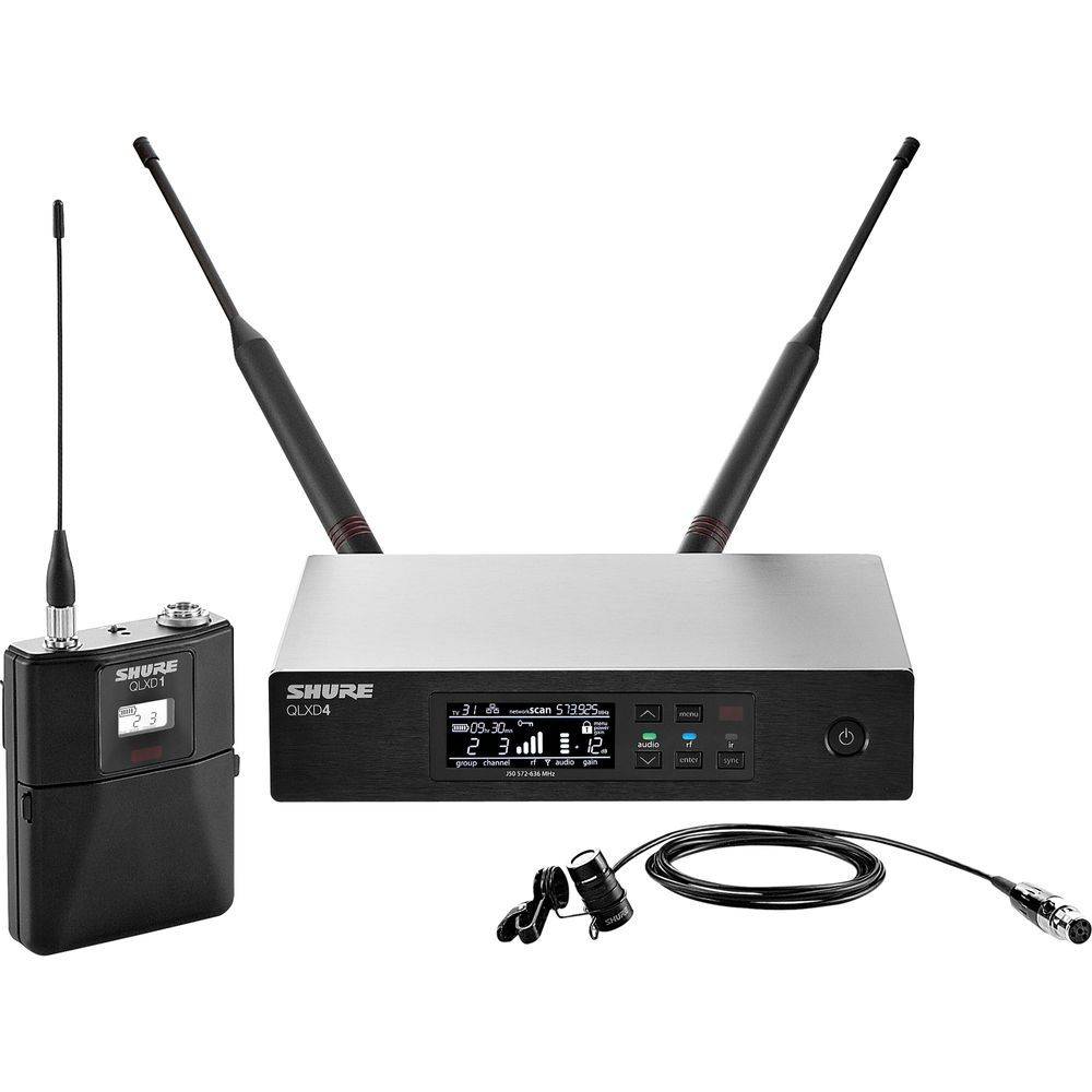 Shure QLXD14E-84 draadloos dasspeld systeem afbeelding