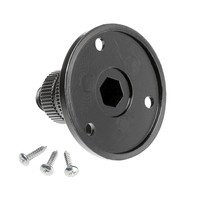 Bevestigingsplaat voor zwanenhals zwart