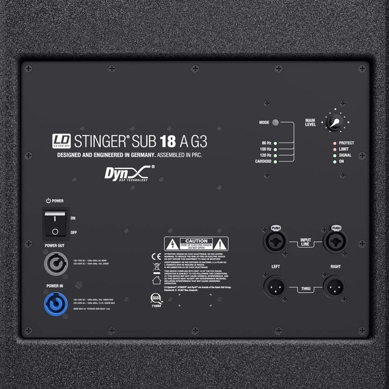 LD Systems Stinger Sub 18A G3 actieve PA subwoofer Stinger Sub 18A G3 actieve PA subwoofer