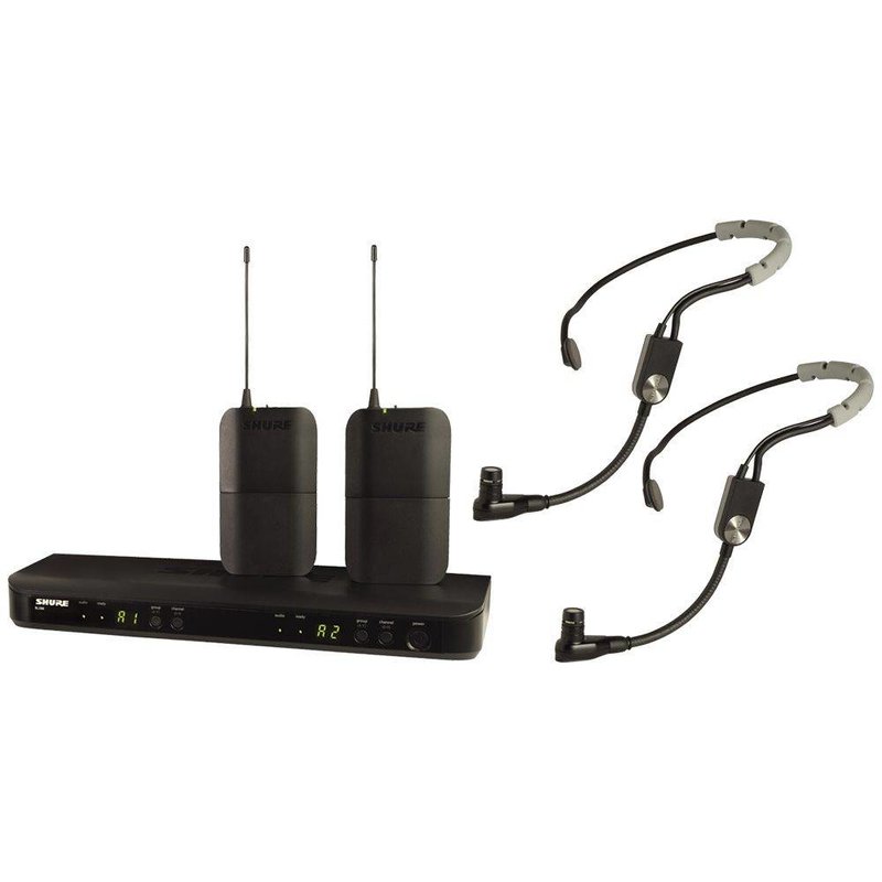 Shure BLX188-SM35 Dubbel draadloos headset microfoonsysteem BLX188-SM35 Dubbel draadloos headset microfoonsysteem