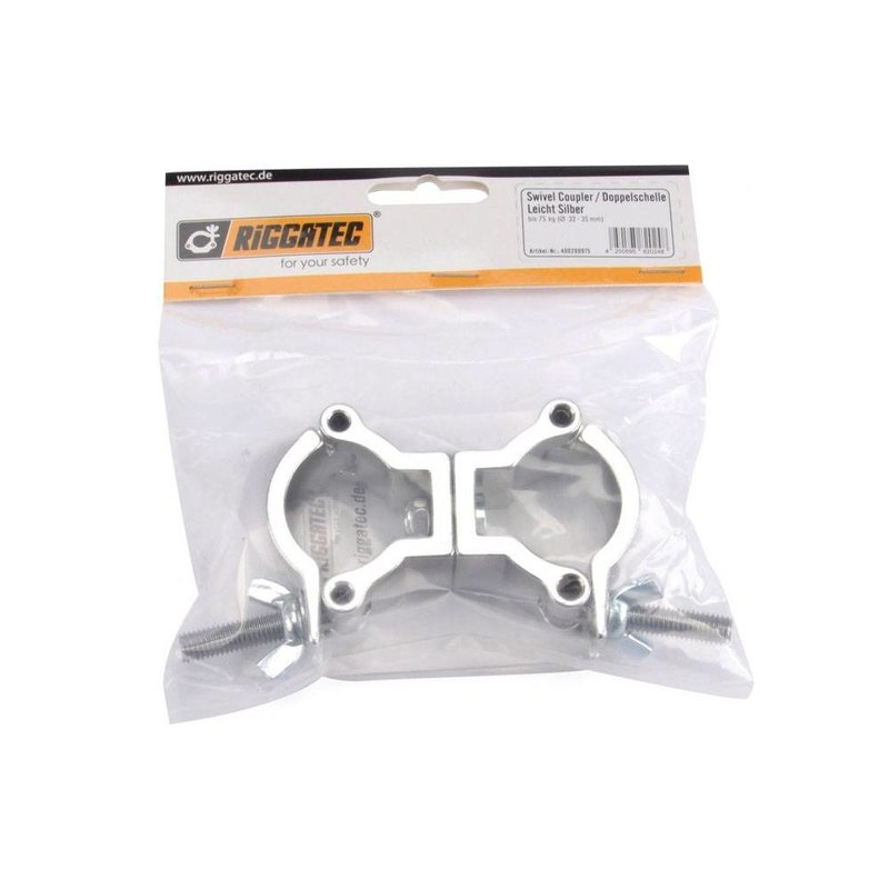 Swivel Coupler Smal zilver 32-35mm