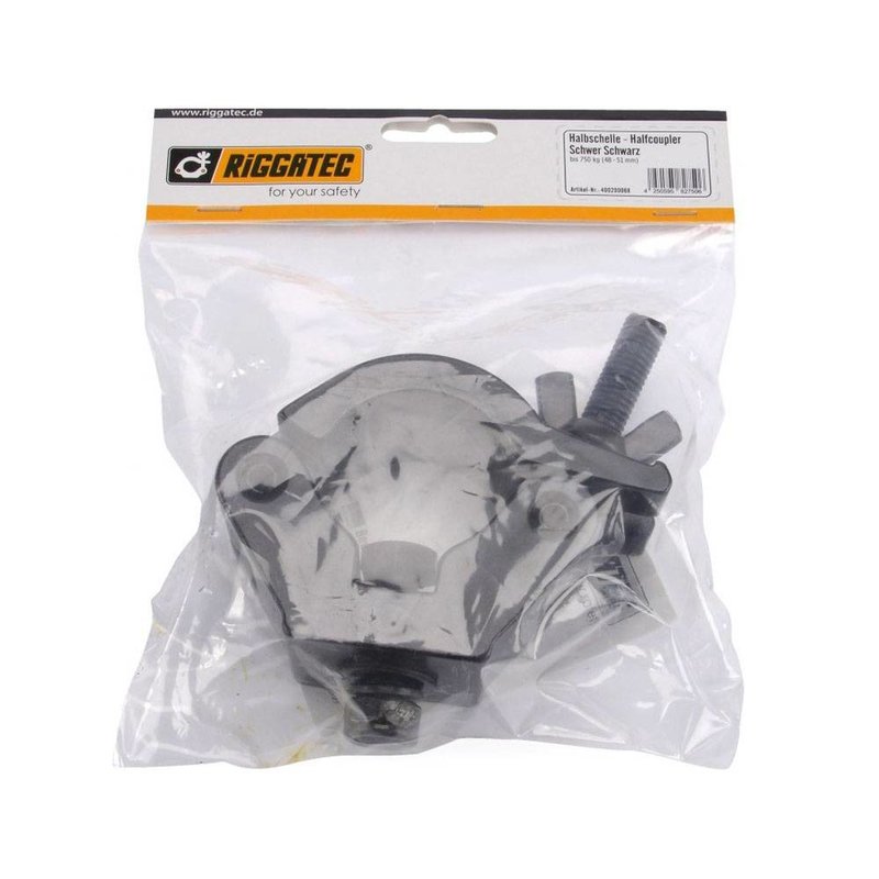 Halfcoupler Heavy zwart 48-51mm